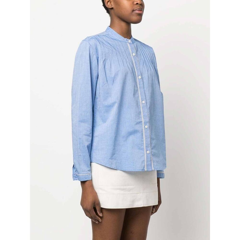 Woolrich Light Blue Button-Down Pintuck Collar Shirt